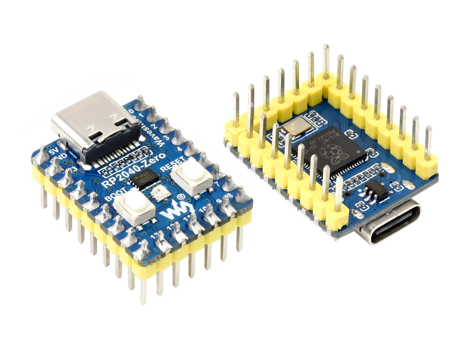 Amazon.co.jp: WaveShare RP2040 Zero MCUボード はんだ付け済みピン